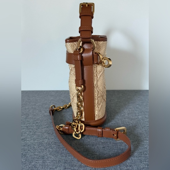 DIOR Raffia Calfskin Cannage Small C'est - Picture 3 of 10